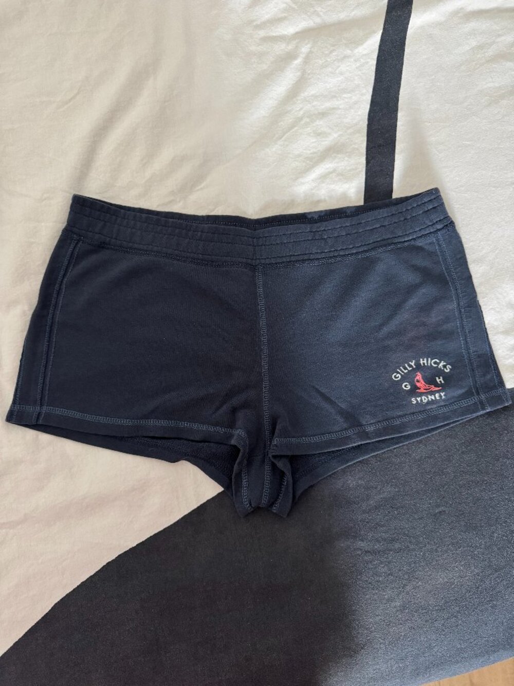 RARE Gilly Hicks Sydney Navy Lounge Shorts Sz M